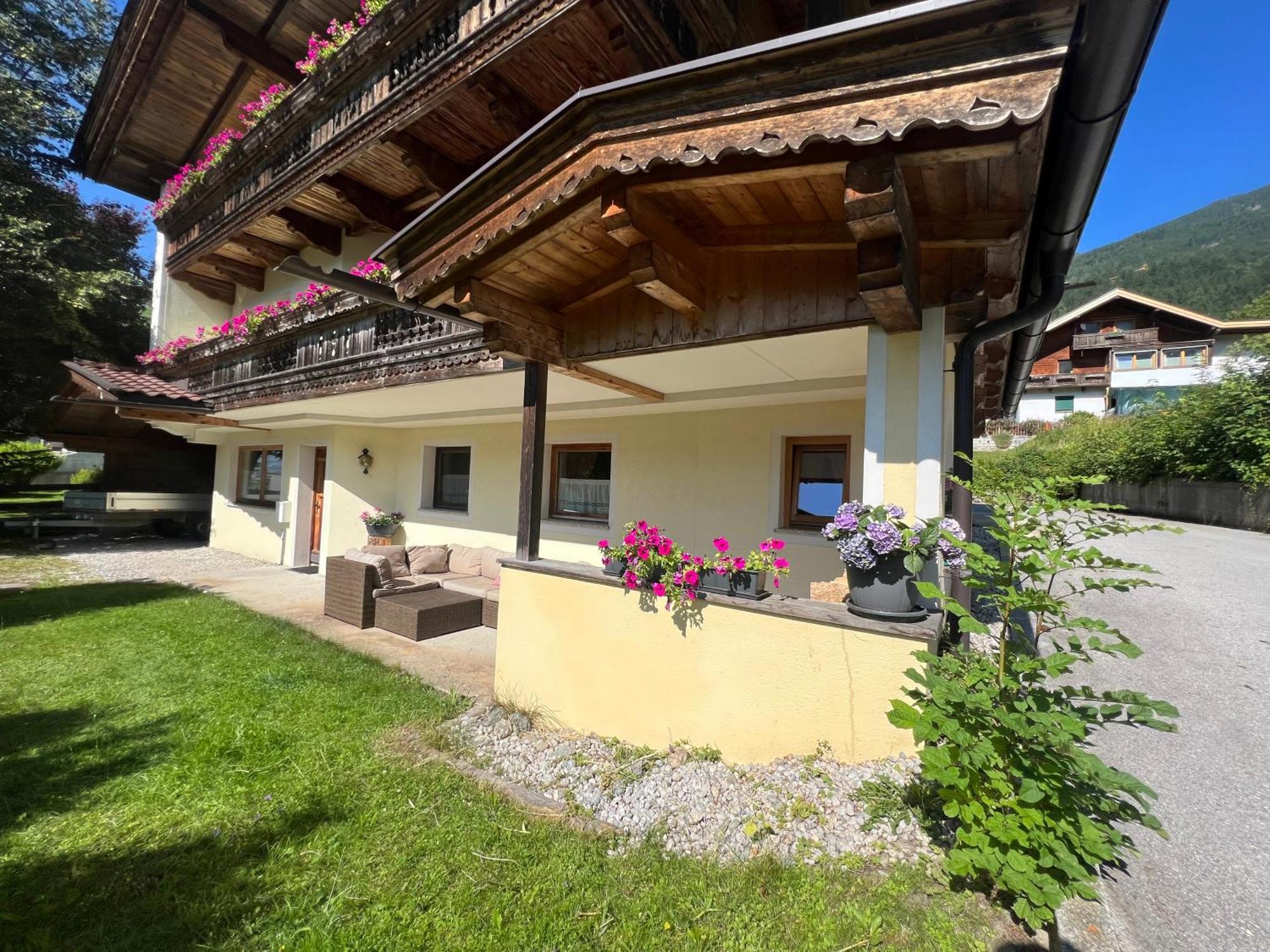 Ferienwohnung Steinbock Terrasse, Gartensauna, Garten, Grillplatz Stumm Exterior photo
